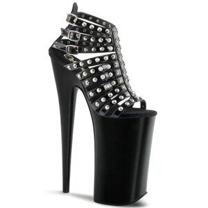 Pleaser Beyond Studded Xtra High Platform Studded Heels Size 9
